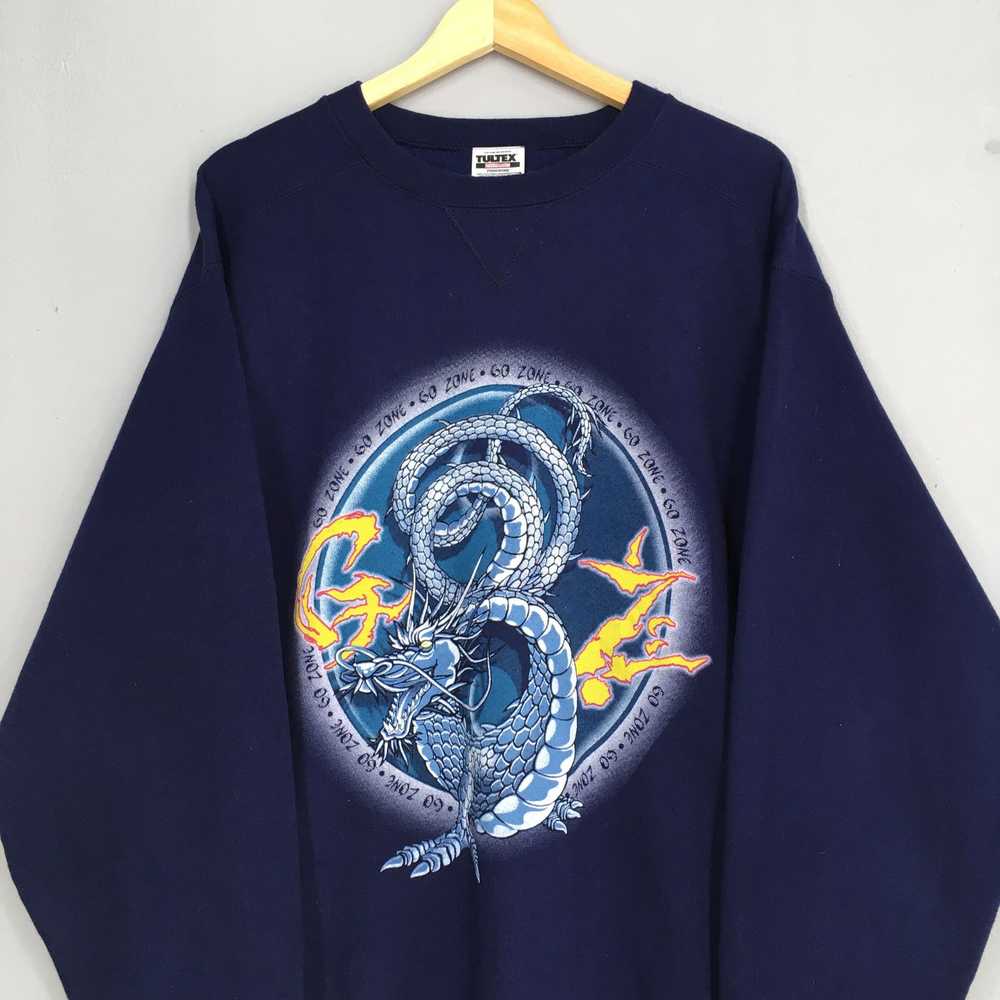 Japanese Brand × Tultex × Vintage Vintage Dragon … - image 2