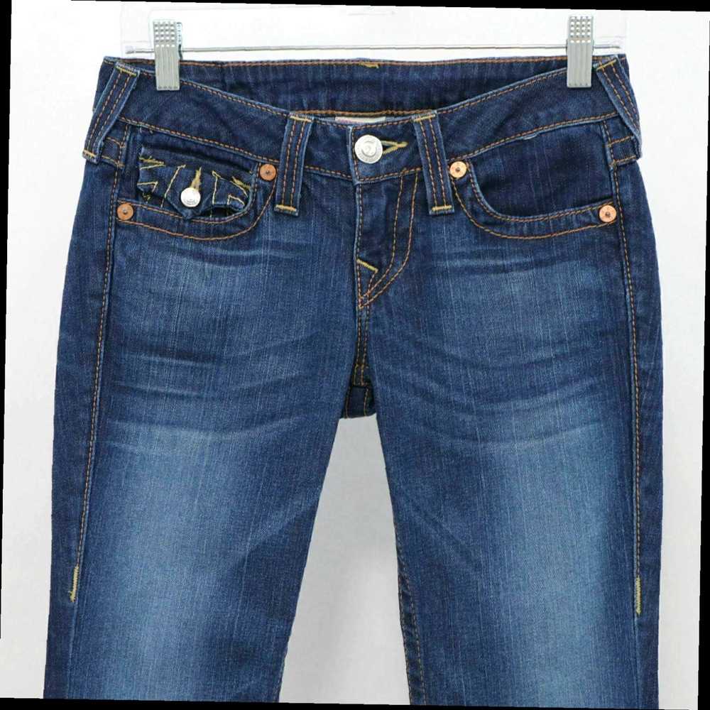 True Religion Authentic Blue Denim Low Rise Strai… - image 2