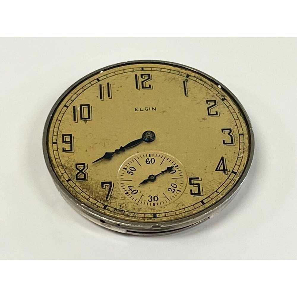 Vintage 1924 17 Jewel Elgin Watch co Men’s pocket… - image 3