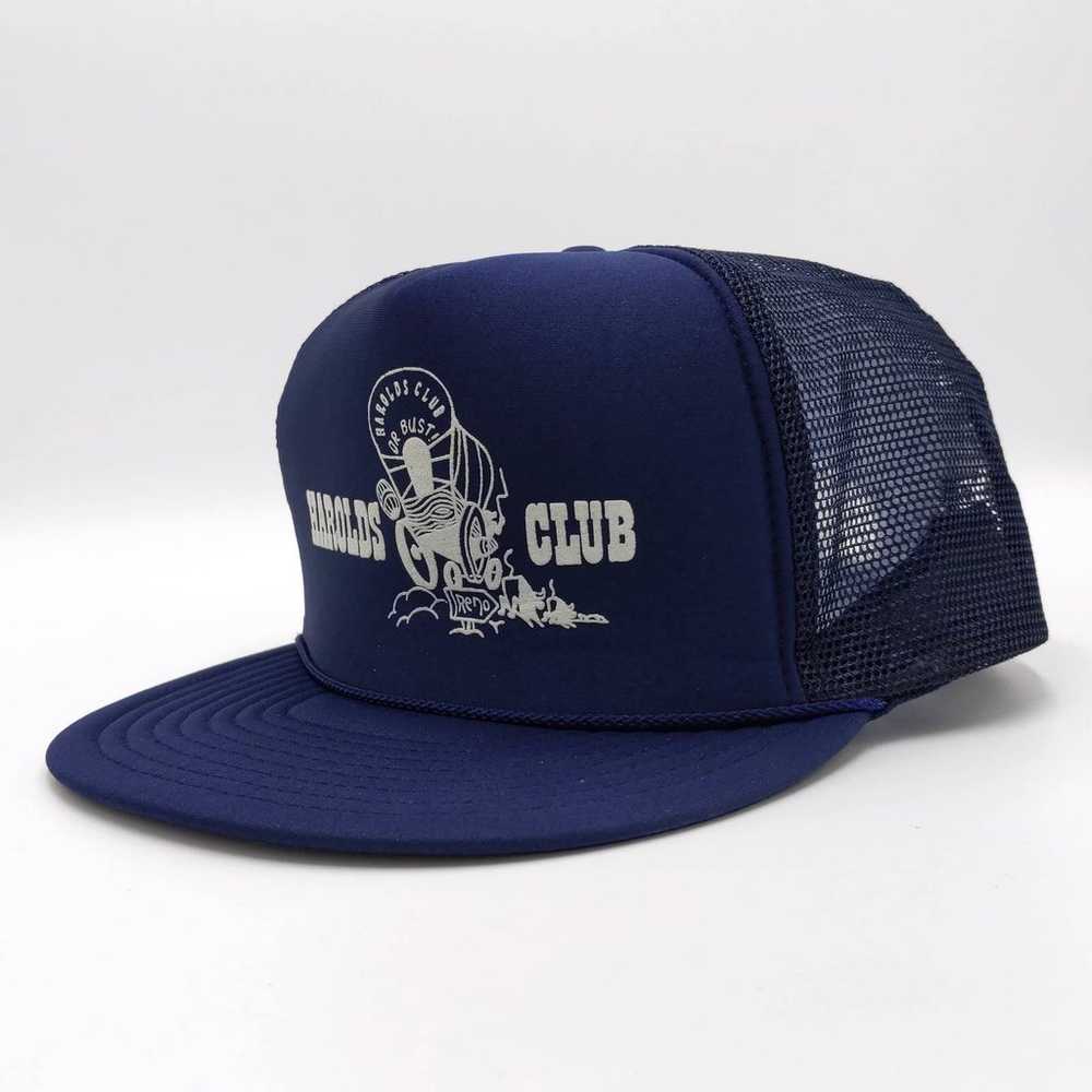 Harolds Club Casino Snapback Trucker Hat Mesh Cap… - image 3