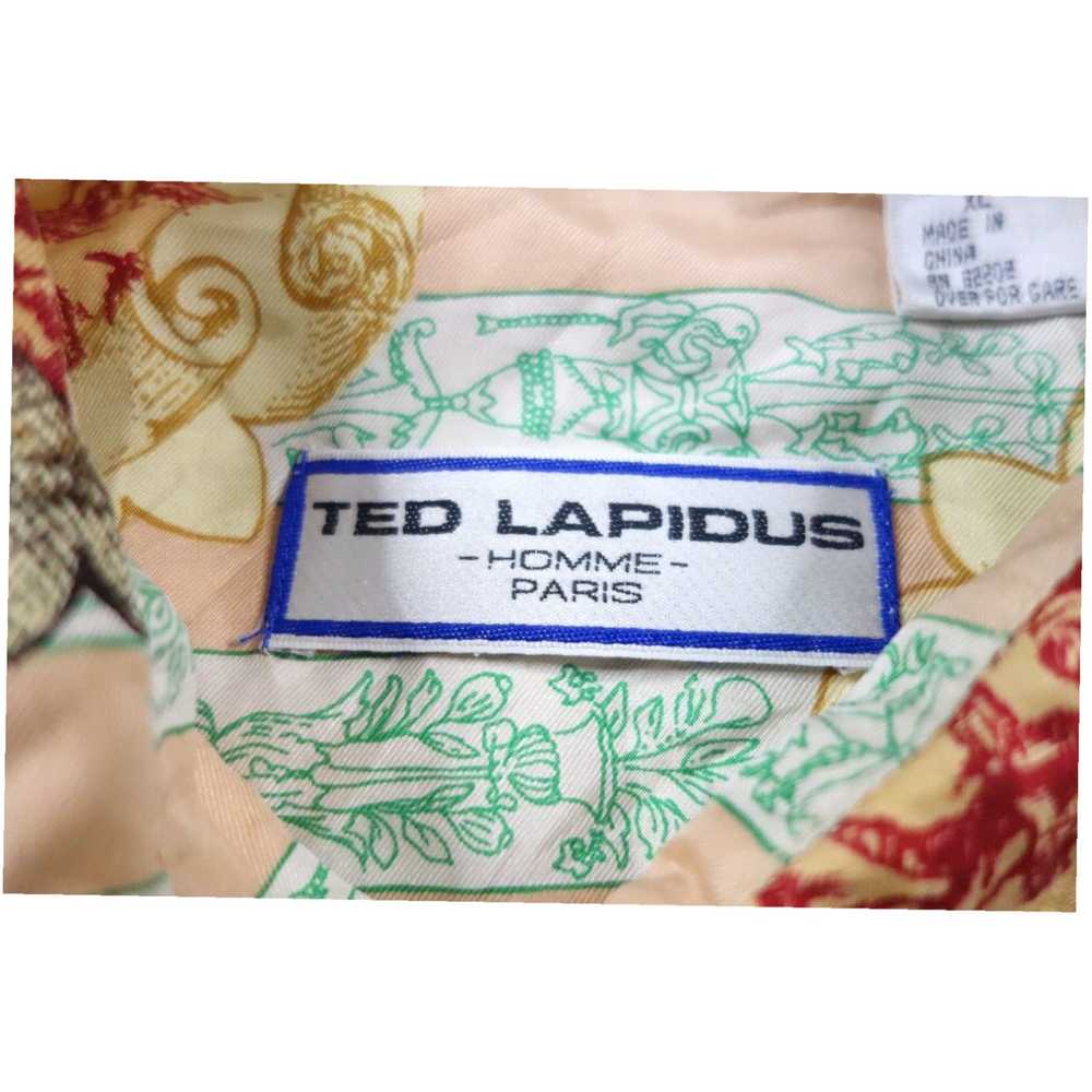 Ted Lapidus Vintage Ted Lapidus Shirt Mens XL Pin… - image 3