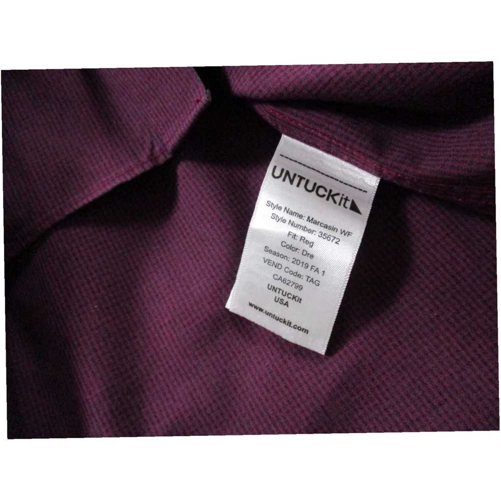 UNTUCKit UNTUCKit Shirt Large Purple Button Up Wr… - image 5