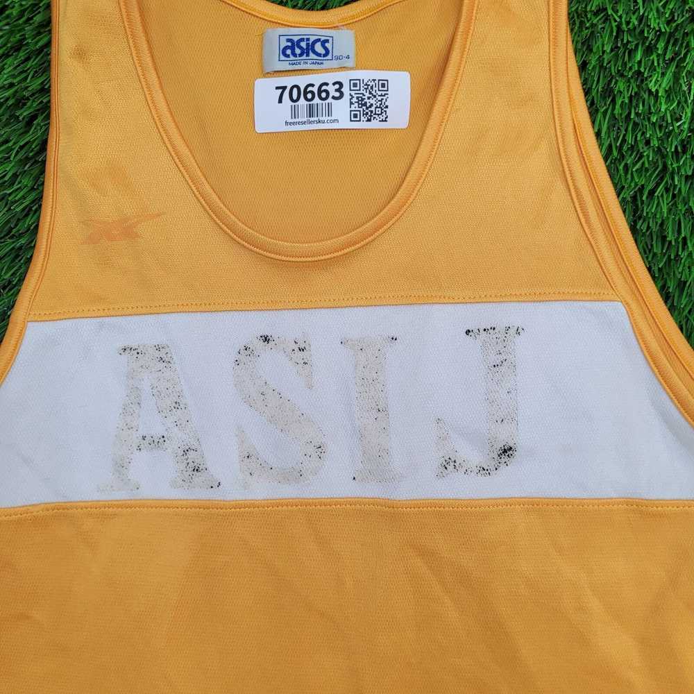 Asics Vintage 90s ASICS Mesh Tank-Top XS 16x25 Or… - image 6