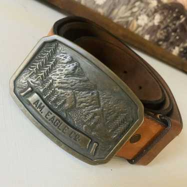 VTG 90s American Eagle Leather Belt - image 1