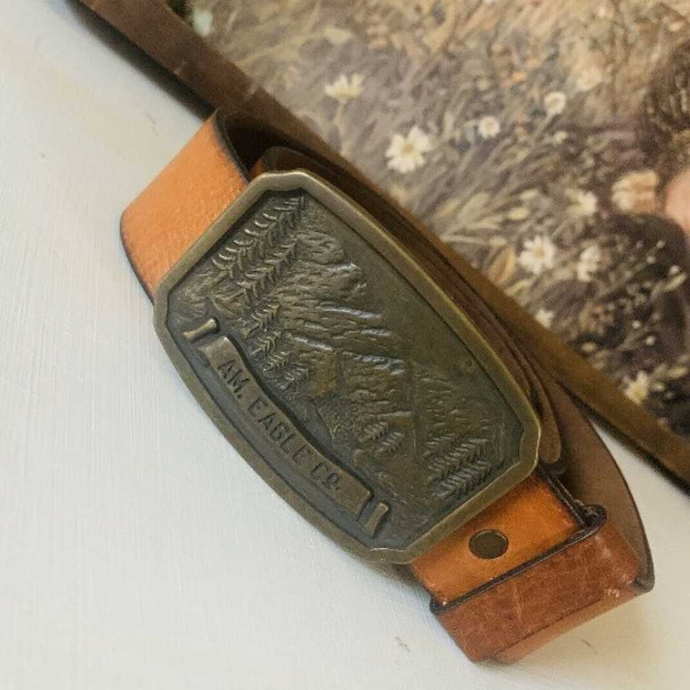 VTG 90s American Eagle Leather Belt - image 5