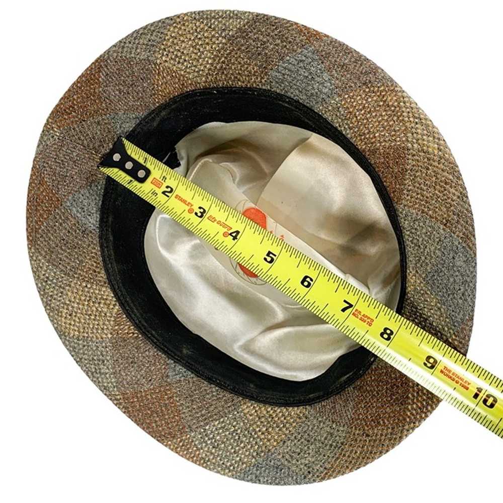 Vintage Biltmore Hat Trilby Fedora Brimmed Fabric… - image 11