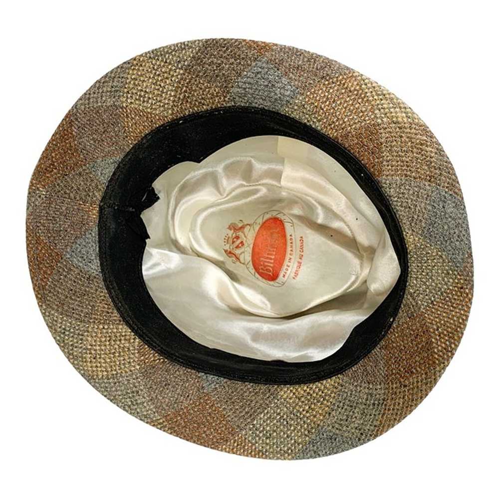 Vintage Biltmore Hat Trilby Fedora Brimmed Fabric… - image 5