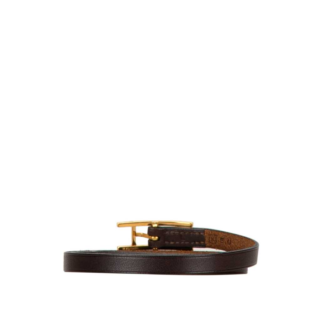 Brown Hermès Leather Quentin Belt - image 3