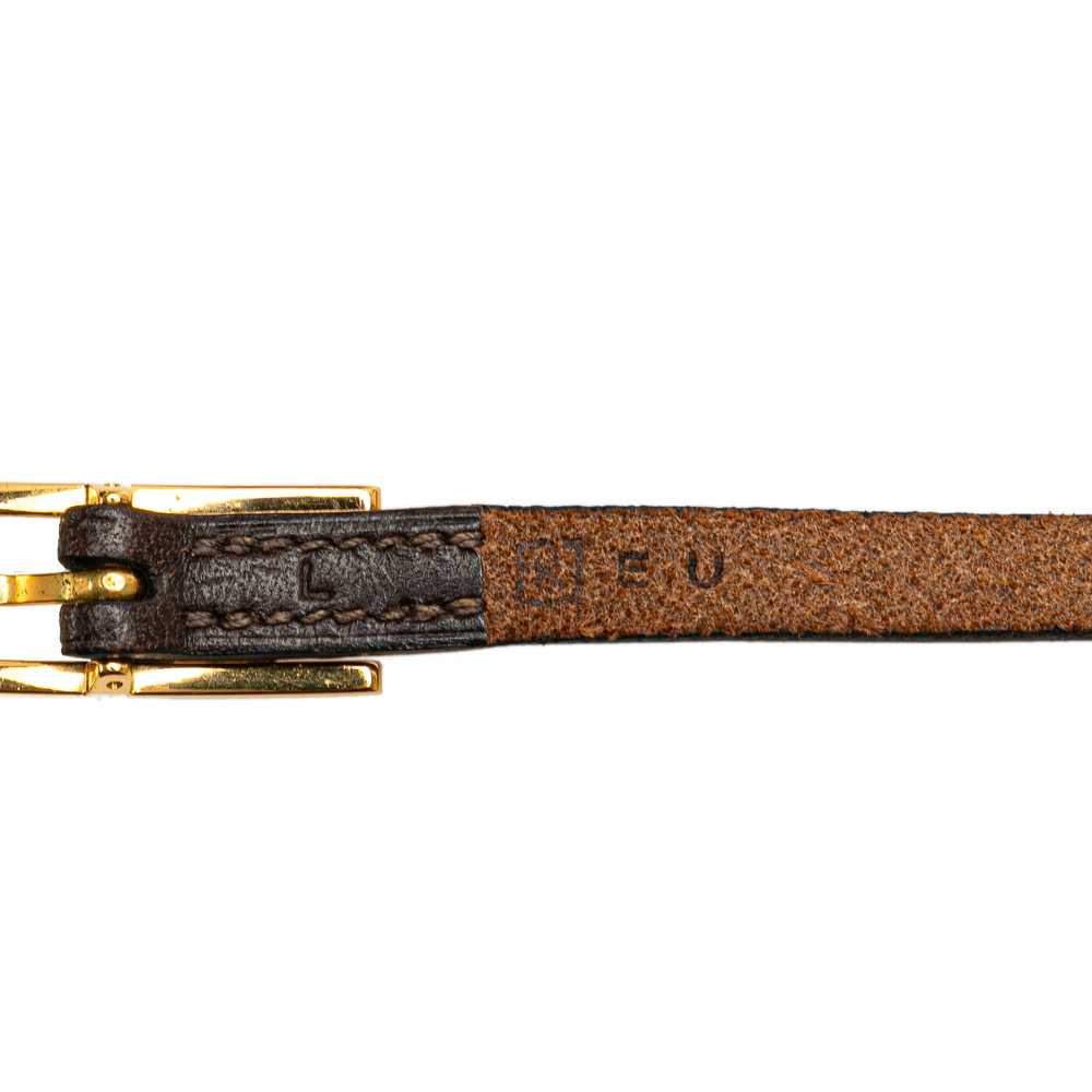 Brown Hermès Leather Quentin Belt - image 4