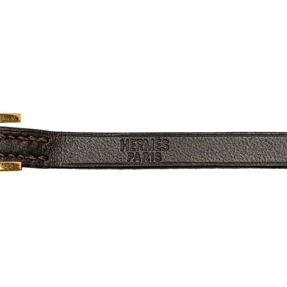 Brown Hermès Leather Quentin Belt - image 5