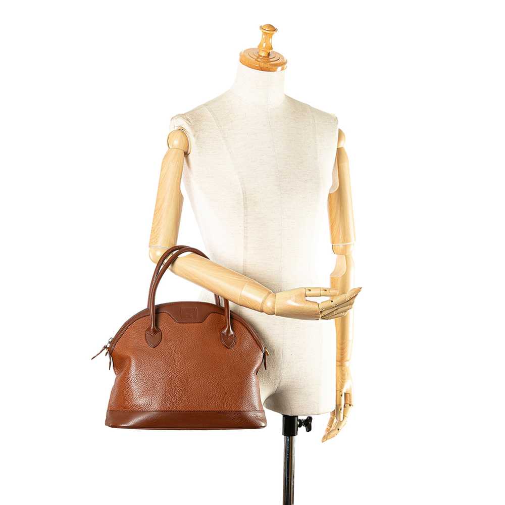 Brown Burberry Leather Satchel - image 10