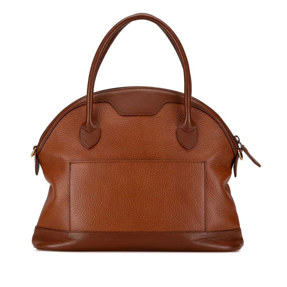 Brown Burberry Leather Satchel - image 3