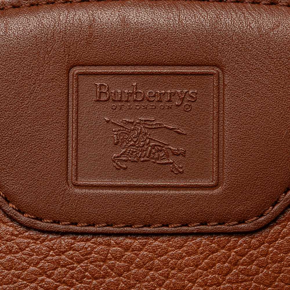 Brown Burberry Leather Satchel - image 6