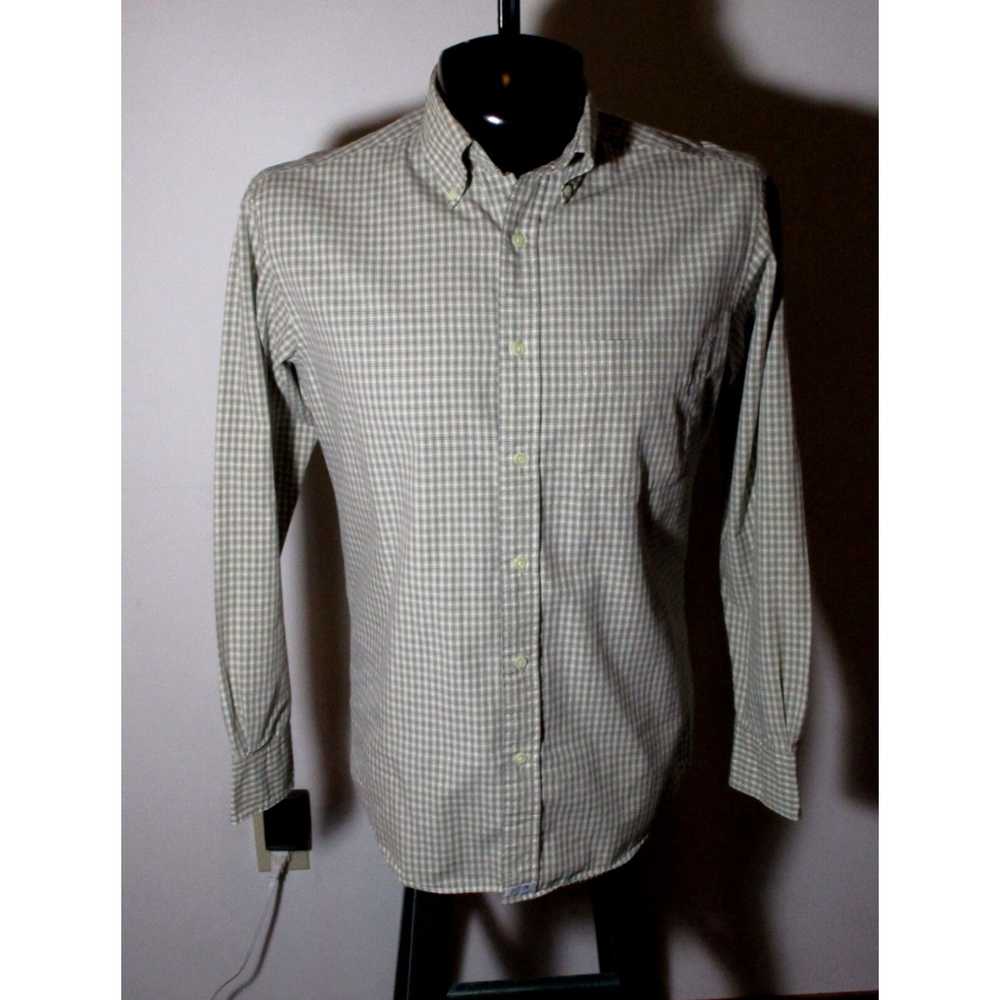 J.Crew Men's J.CREW Green Checkered Long Sleeve S… - image 2