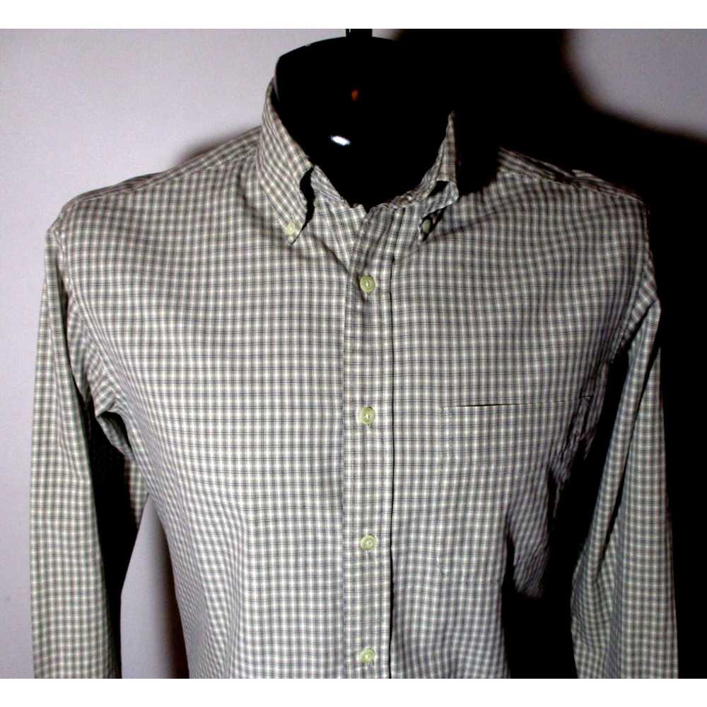 J.Crew Men's J.CREW Green Checkered Long Sleeve S… - image 3