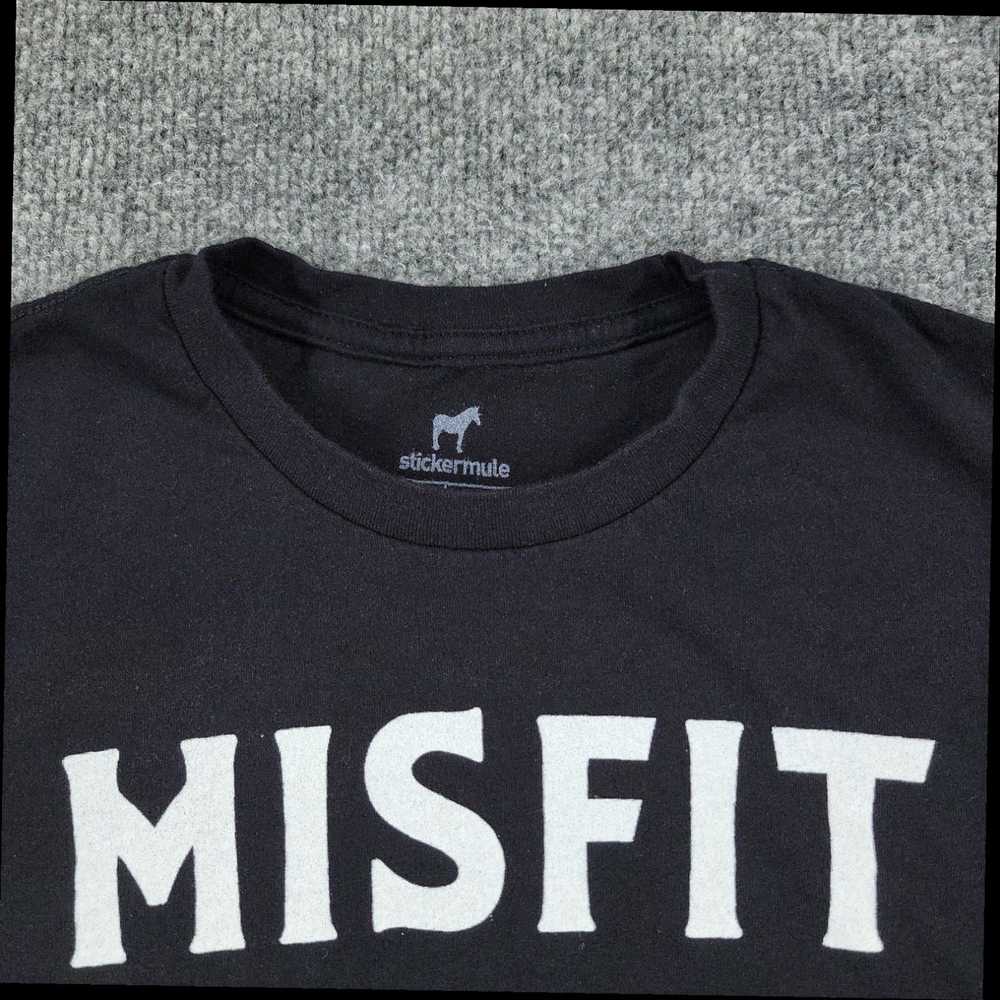 Vintage Misfit Grip Shirt Men Small Black Logo Gr… - image 3