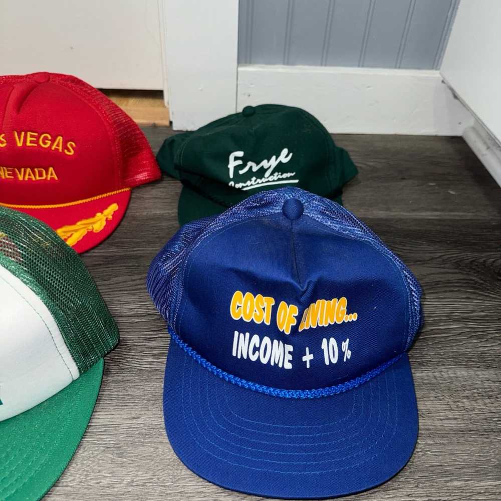 Vintage 80s Trucker Hat Lot - image 5