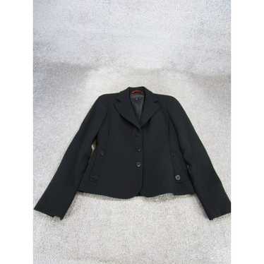 Vintage Nina Mclemore Blazer Womens 0 Black Virgi… - image 1