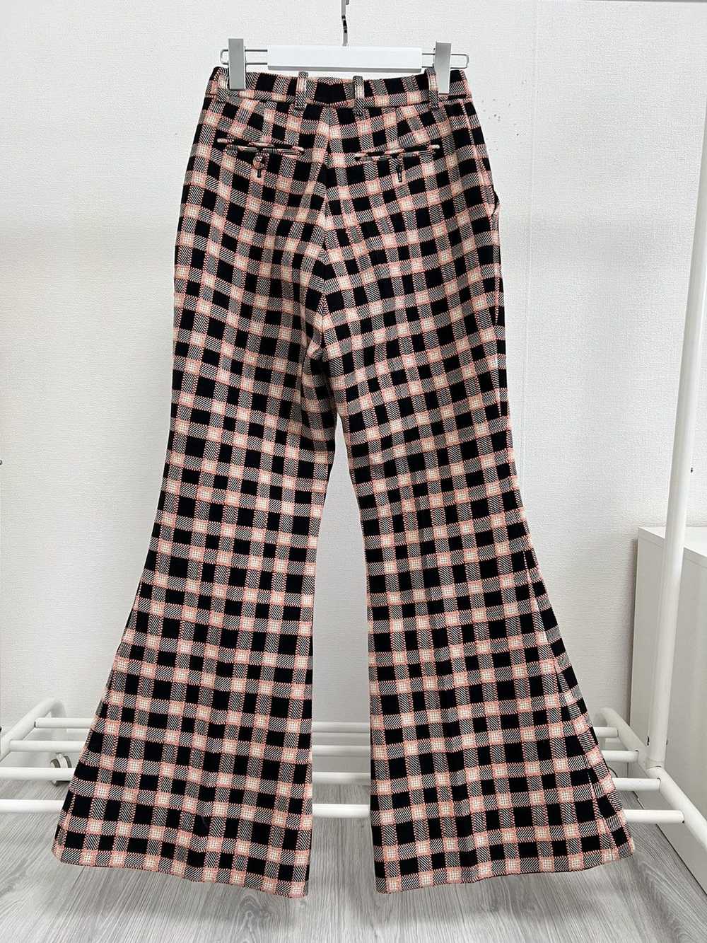 Gucci Gucci Fancy Tweed Flare Damier Pants - image 2