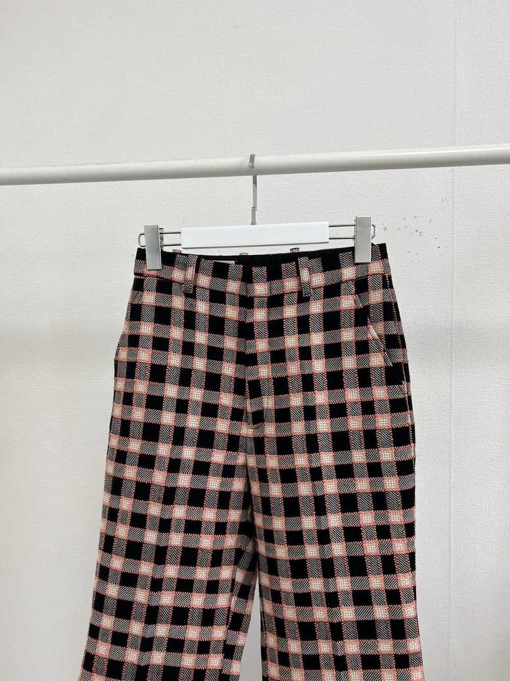 Gucci Gucci Fancy Tweed Flare Damier Pants - image 3