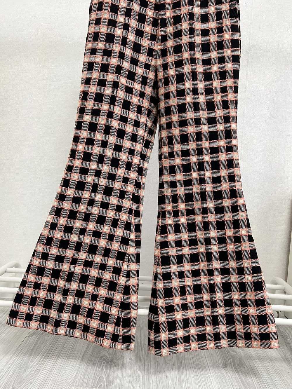 Gucci Gucci Fancy Tweed Flare Damier Pants - image 4