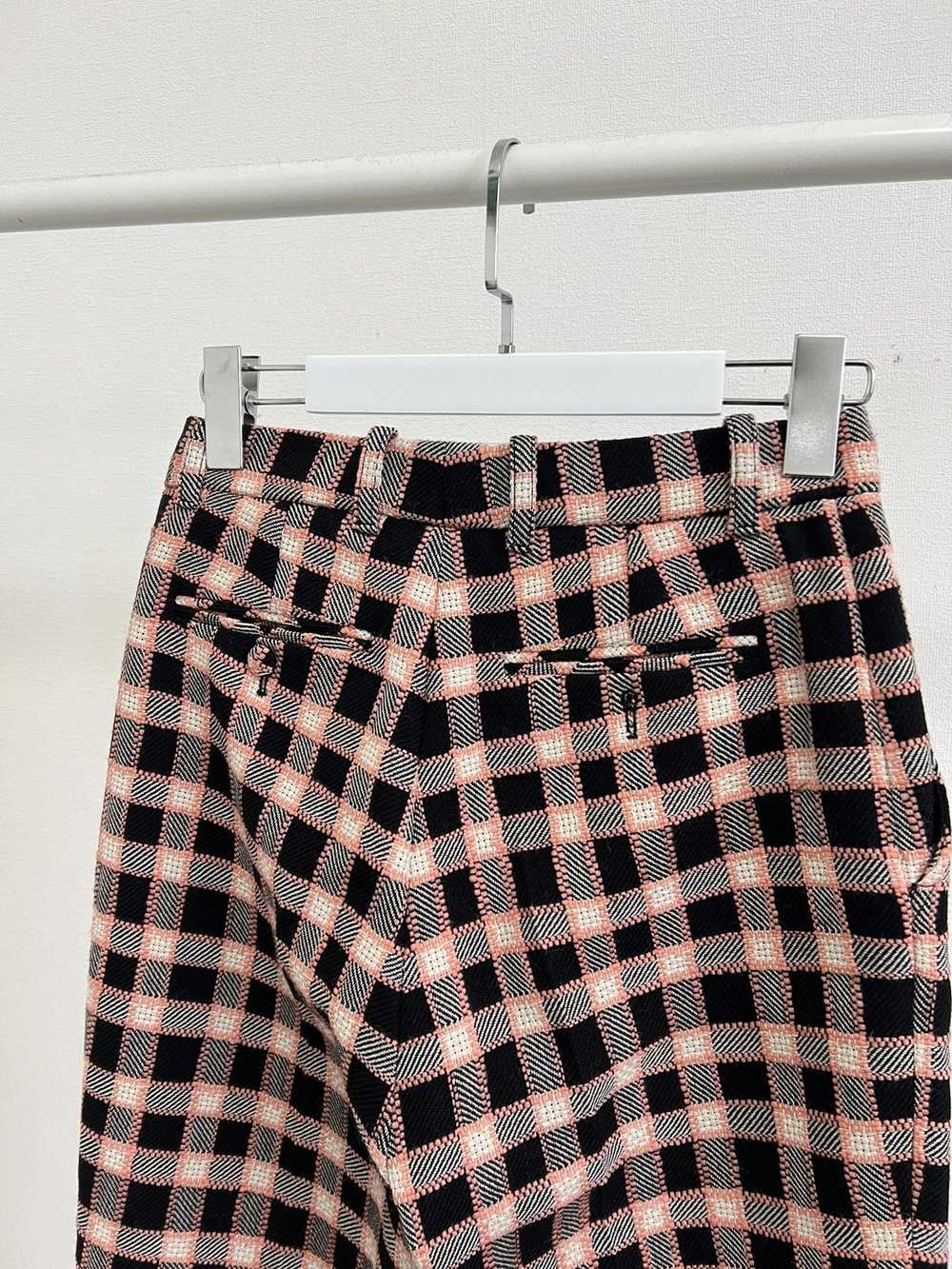 Gucci Gucci Fancy Tweed Flare Damier Pants - image 5