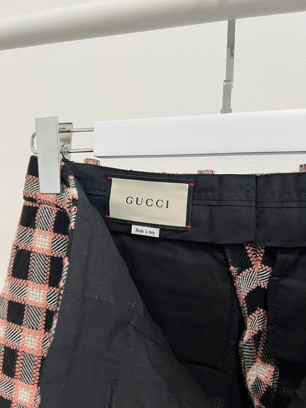 Gucci Gucci Fancy Tweed Flare Damier Pants - image 7