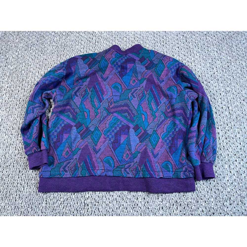 Vintage VTG 80s Abstract Pattern Sweater Women's … - image 2