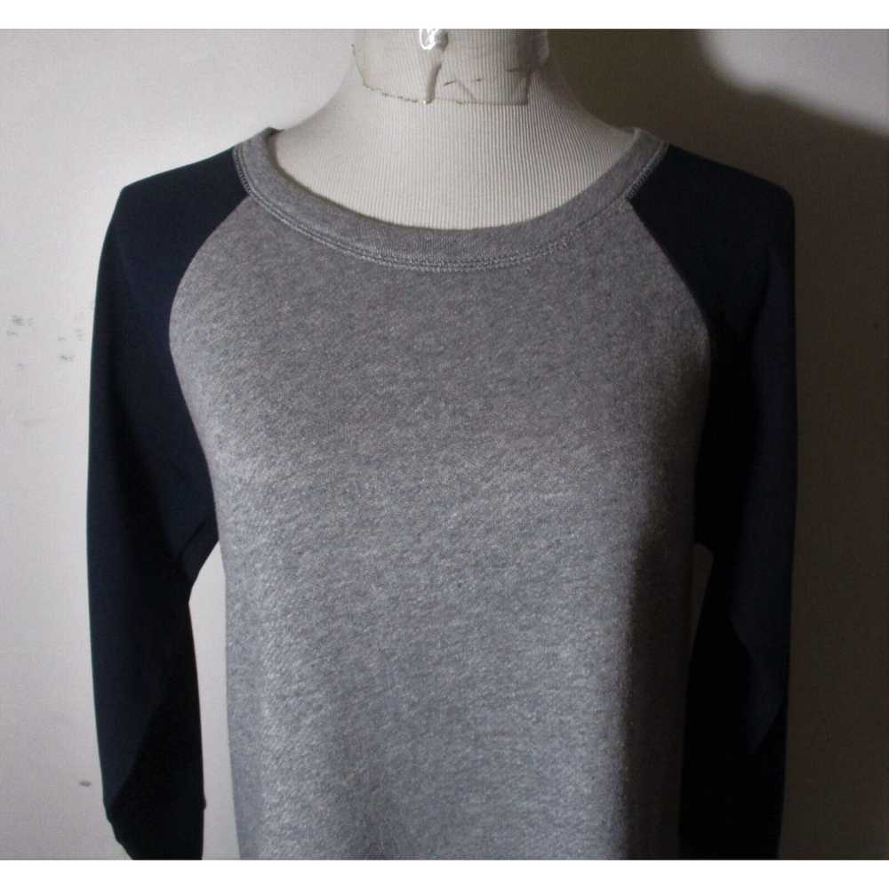 J.Crew Women's J. CREW Gray Blue Sweatshirt Jerse… - image 2