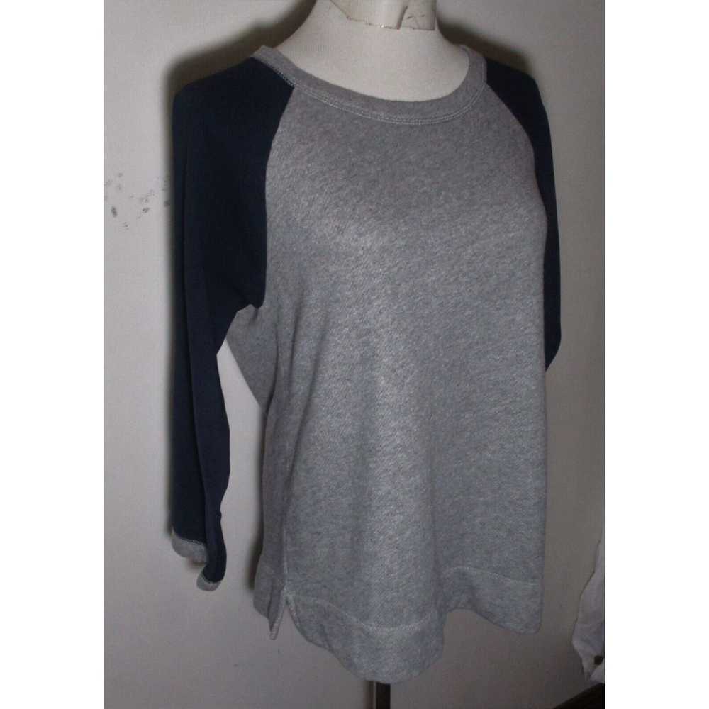 J.Crew Women's J. CREW Gray Blue Sweatshirt Jerse… - image 3