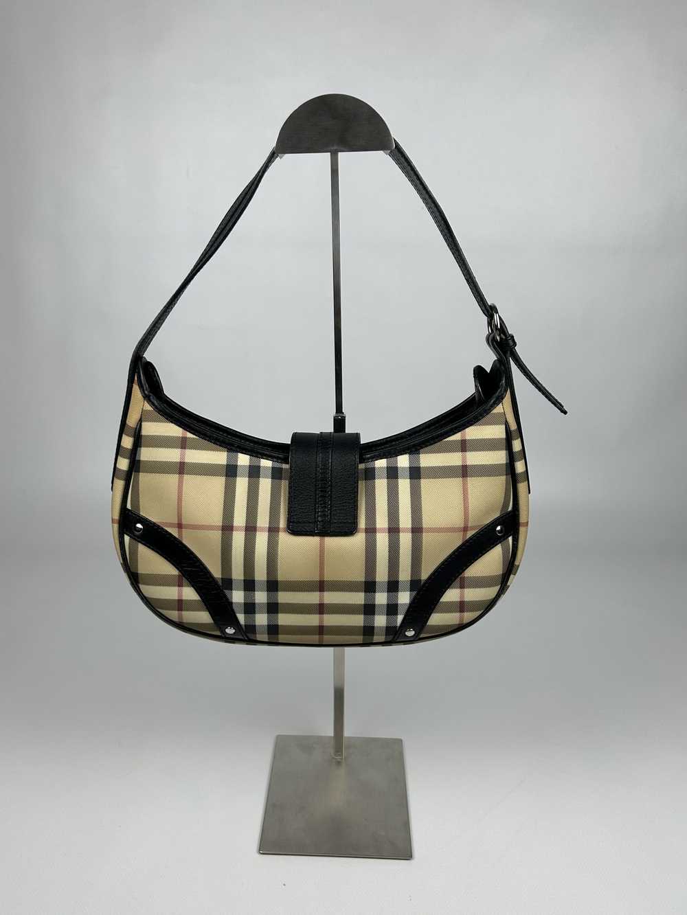 Burberry Vintage y2k Burberry nova check baguette… - image 2