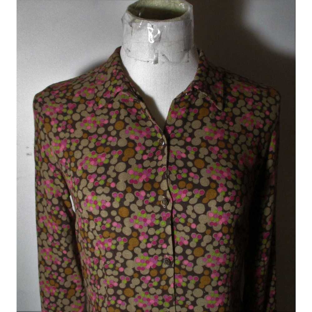 Vintage Women's J. JILL Brown Pink Unique Wool Ra… - image 2