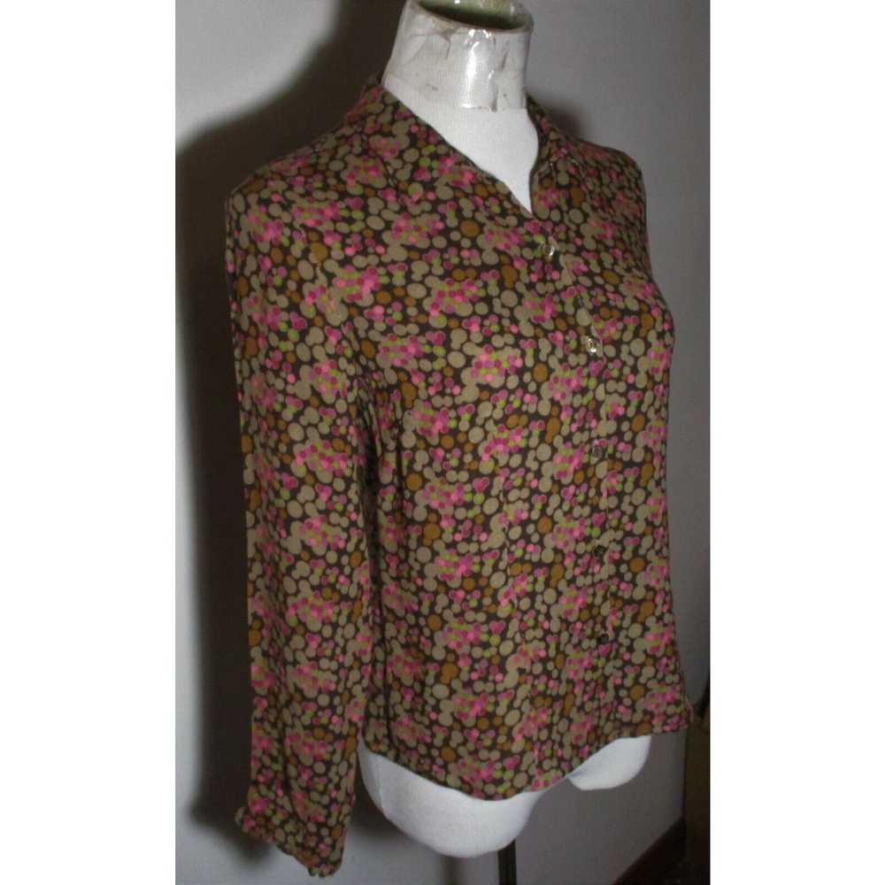 Vintage Women's J. JILL Brown Pink Unique Wool Ra… - image 3