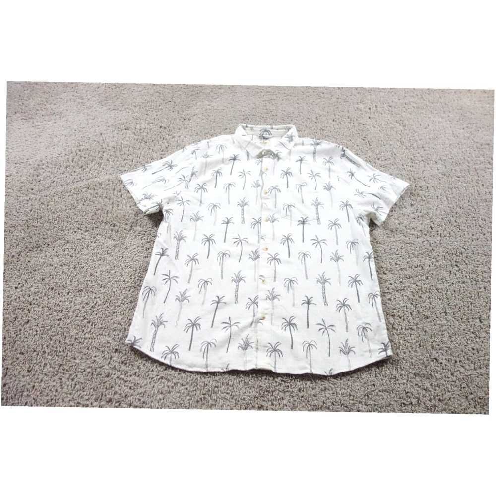 Marine Layer Mens Extra Large White Palm Tree Pat… - image 1