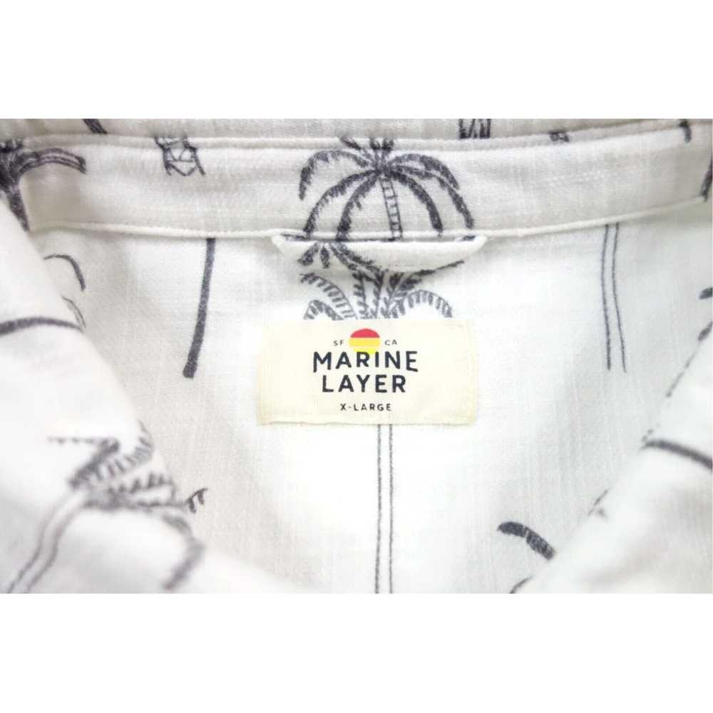 Marine Layer Mens Extra Large White Palm Tree Pat… - image 4