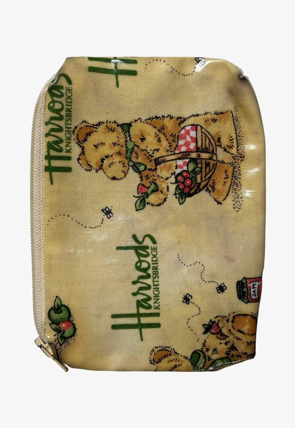 Vintage 90s Harrods Teddy Bear Print Purse - image 2