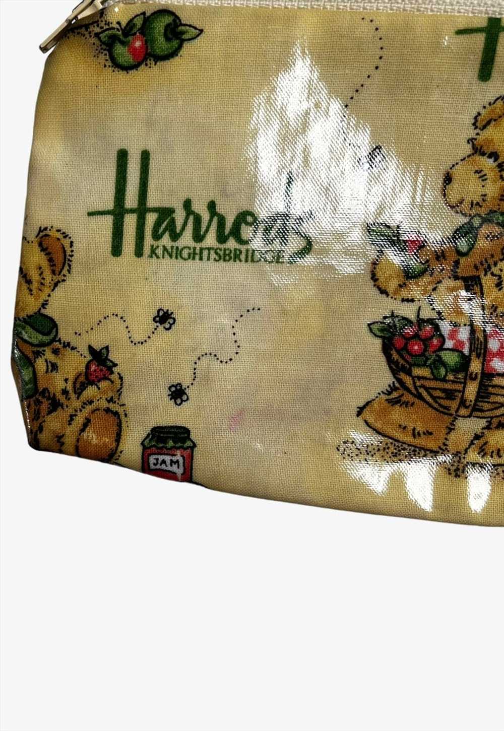 Vintage 90s Harrods Teddy Bear Print Purse - image 4