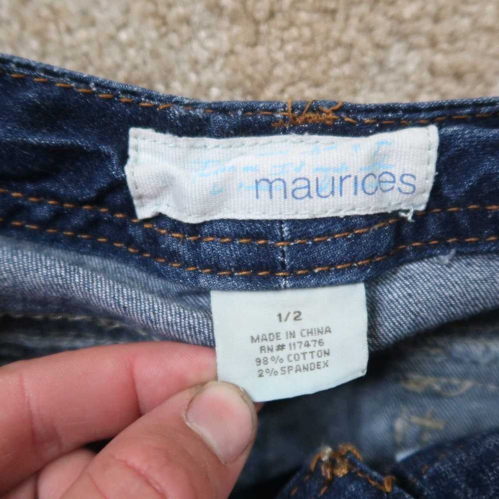 Vintage Maurices Capri Jeans Women's 1/2 Blue Str… - image 2