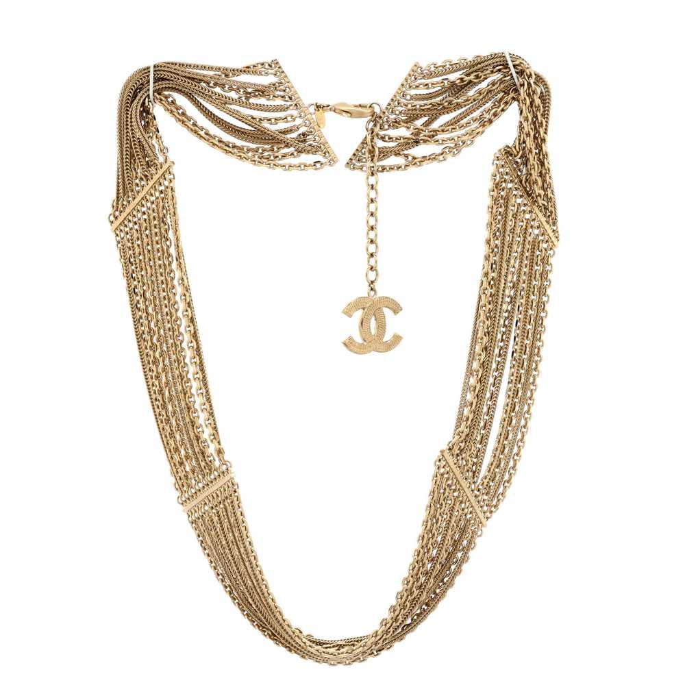 CHANEL CC Multistrand Chain Belt Metal 75 - image 1