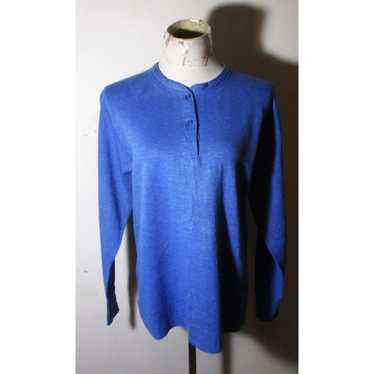 Vintage Women's L.L. BEAN Blue Heavy Thermal Long… - image 1