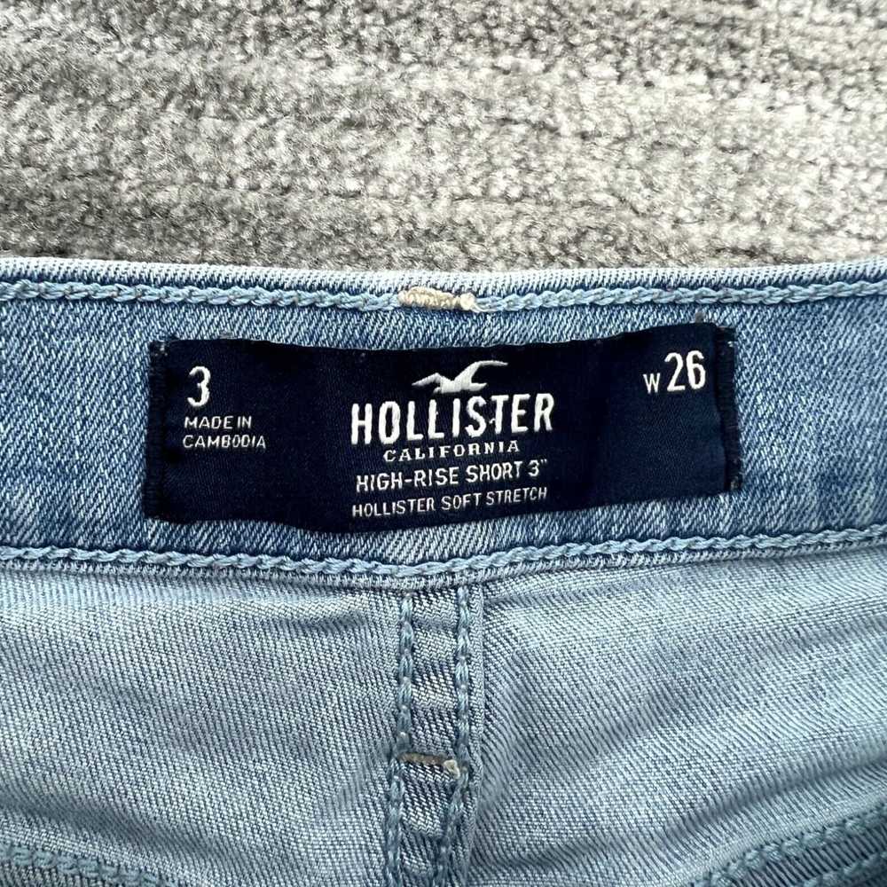 Vintage Hollister Jean Shorts Size 3 W26 Womens H… - image 3