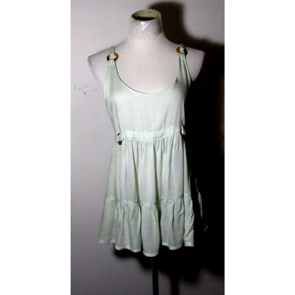 Vintage Women's OSCAR the THIRD Mint Green Tank T… - image 1