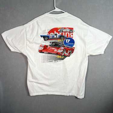 Hanes Vintage 90s Porsche 962 917 935 Sebring Rac… - image 1