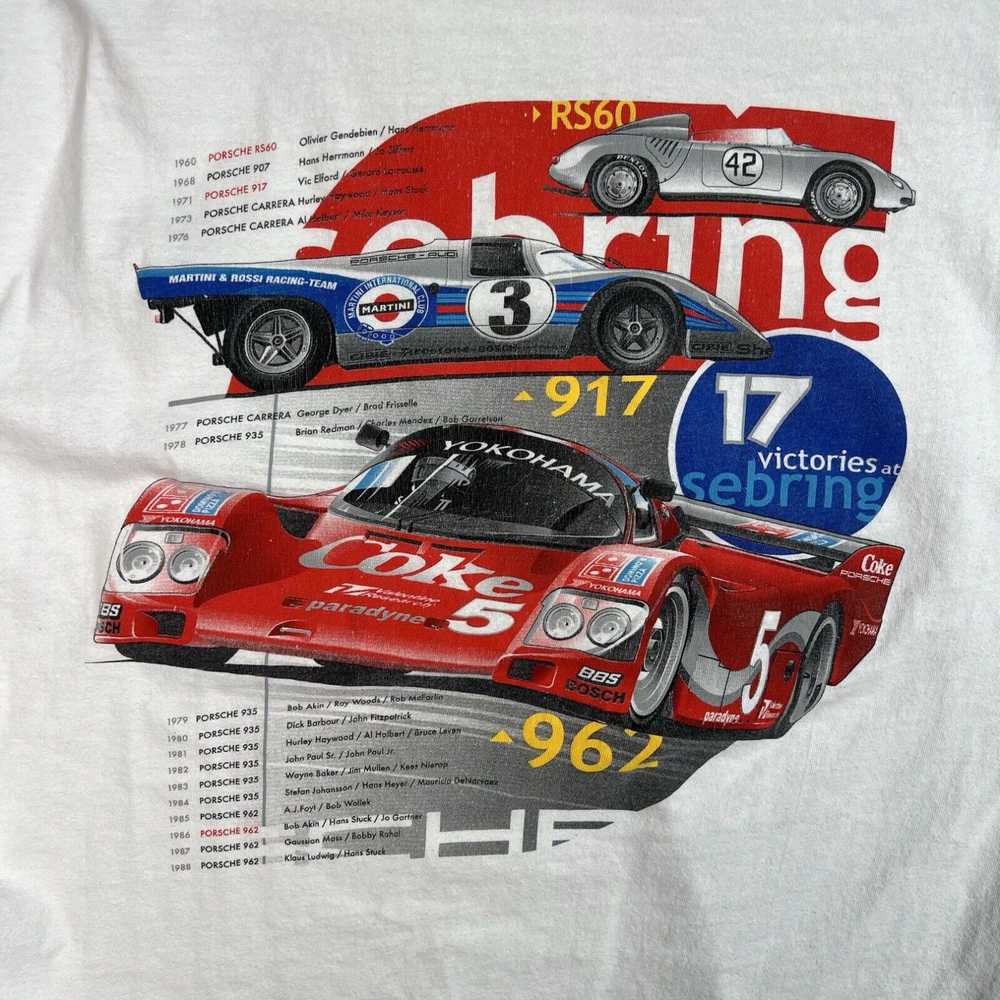 Hanes Vintage 90s Porsche 962 917 935 Sebring Rac… - image 7