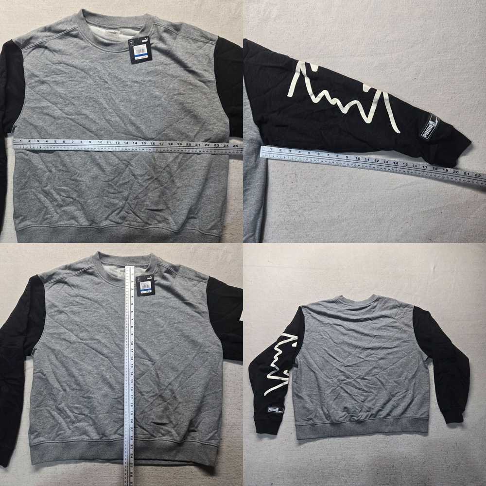 Puma *NEW* Puma Gray Black Sweatshirt Adult Men's… - image 4