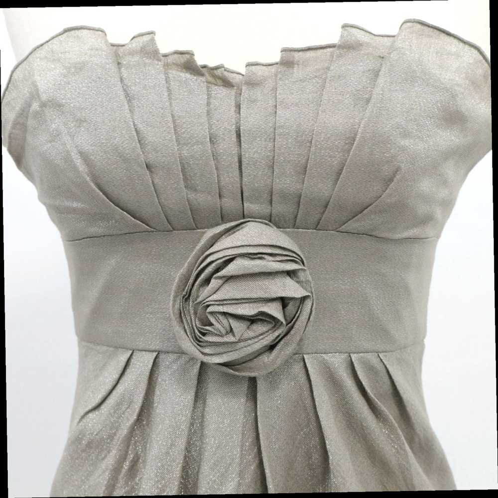 Vintage Kay Unger Strapless Dress Womens 2 Gray M… - image 3