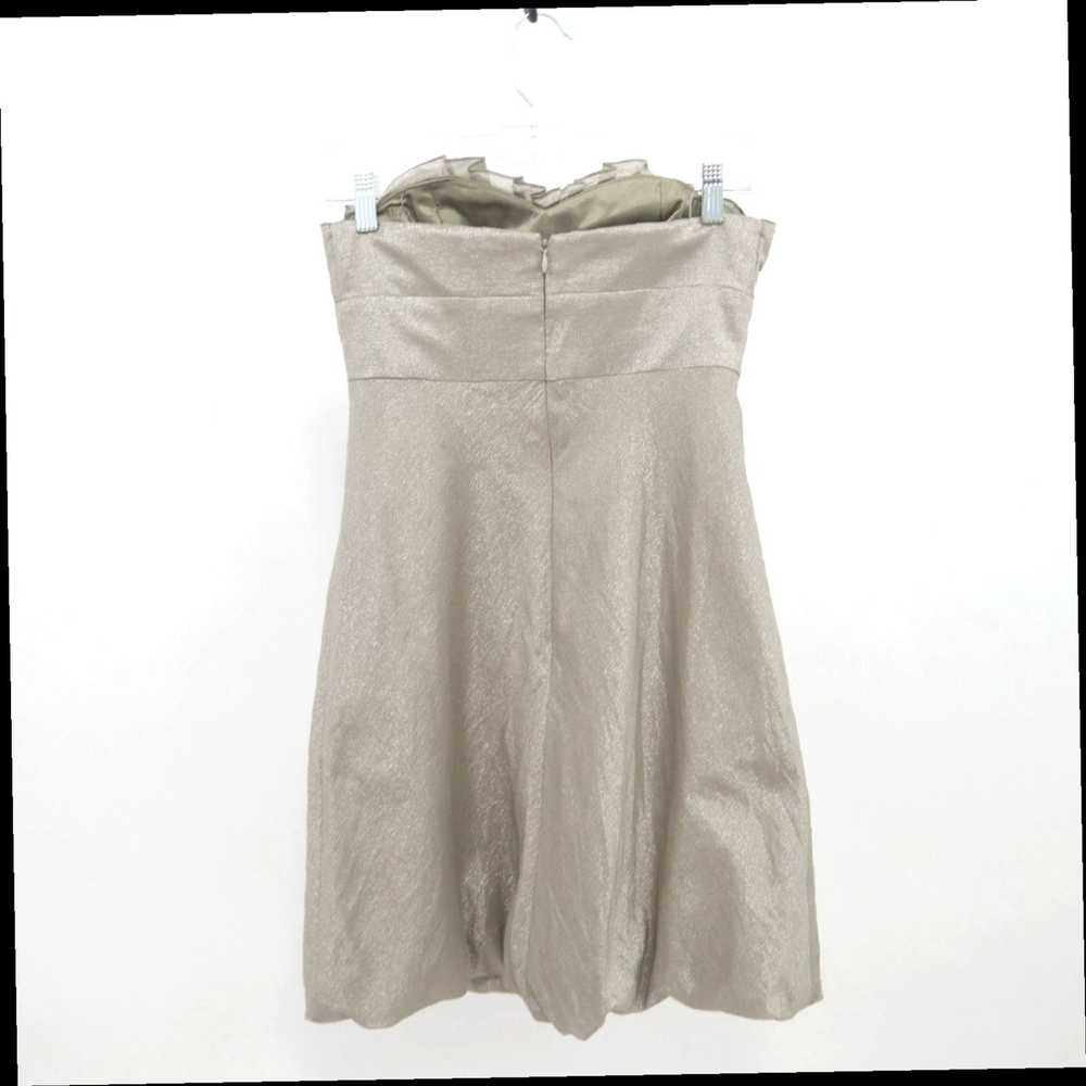 Vintage Kay Unger Strapless Dress Womens 2 Gray M… - image 5