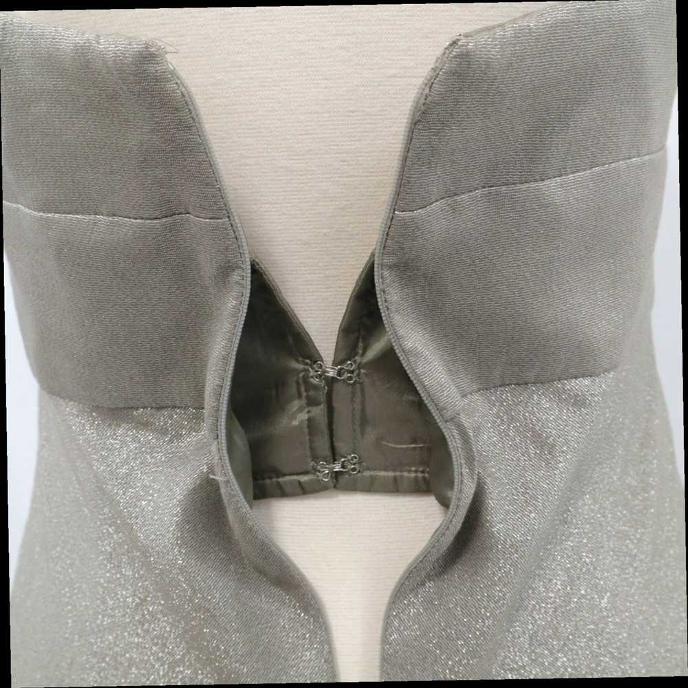 Vintage Kay Unger Strapless Dress Womens 2 Gray M… - image 6