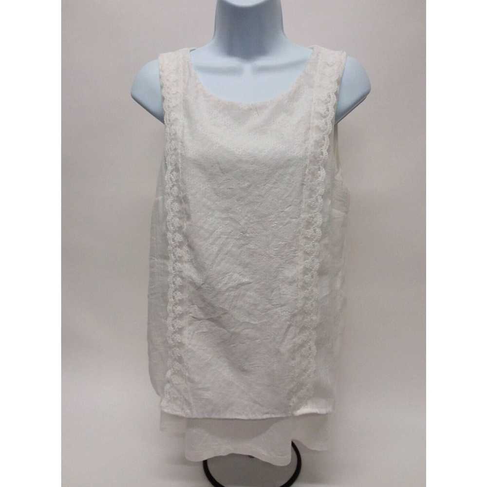 Vintage Women's Large AB Studio Sleeveless Blouse - image 1