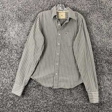 Vintage Hollister Mens Multicolor Striped Long Sle